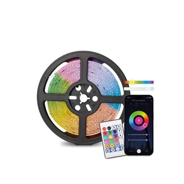 Bande Led Smartled Ksix 5 Mètres Découpable 900 Lumens Couleurs Rgb (BXLEDST5M11) Bande Led Smartled Ksix 5 Mètres Découpable 900 Lumens Couleurs Rgb (BXLEDST5M11)